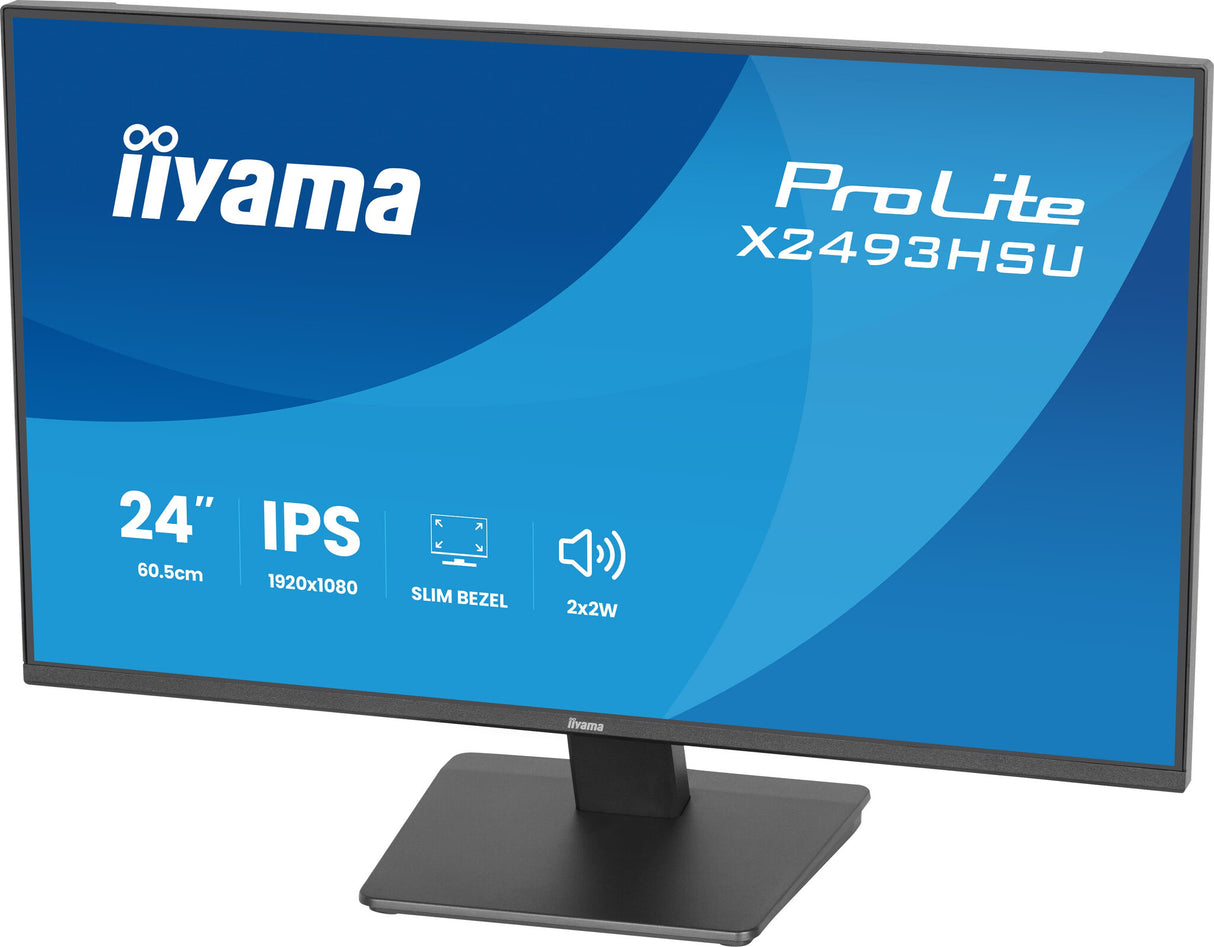 iiyama ProLite X2493HSU-B1 computer monitor 60.5 cm (23.8") 1920 x 1080 pixels Full HD LED Black