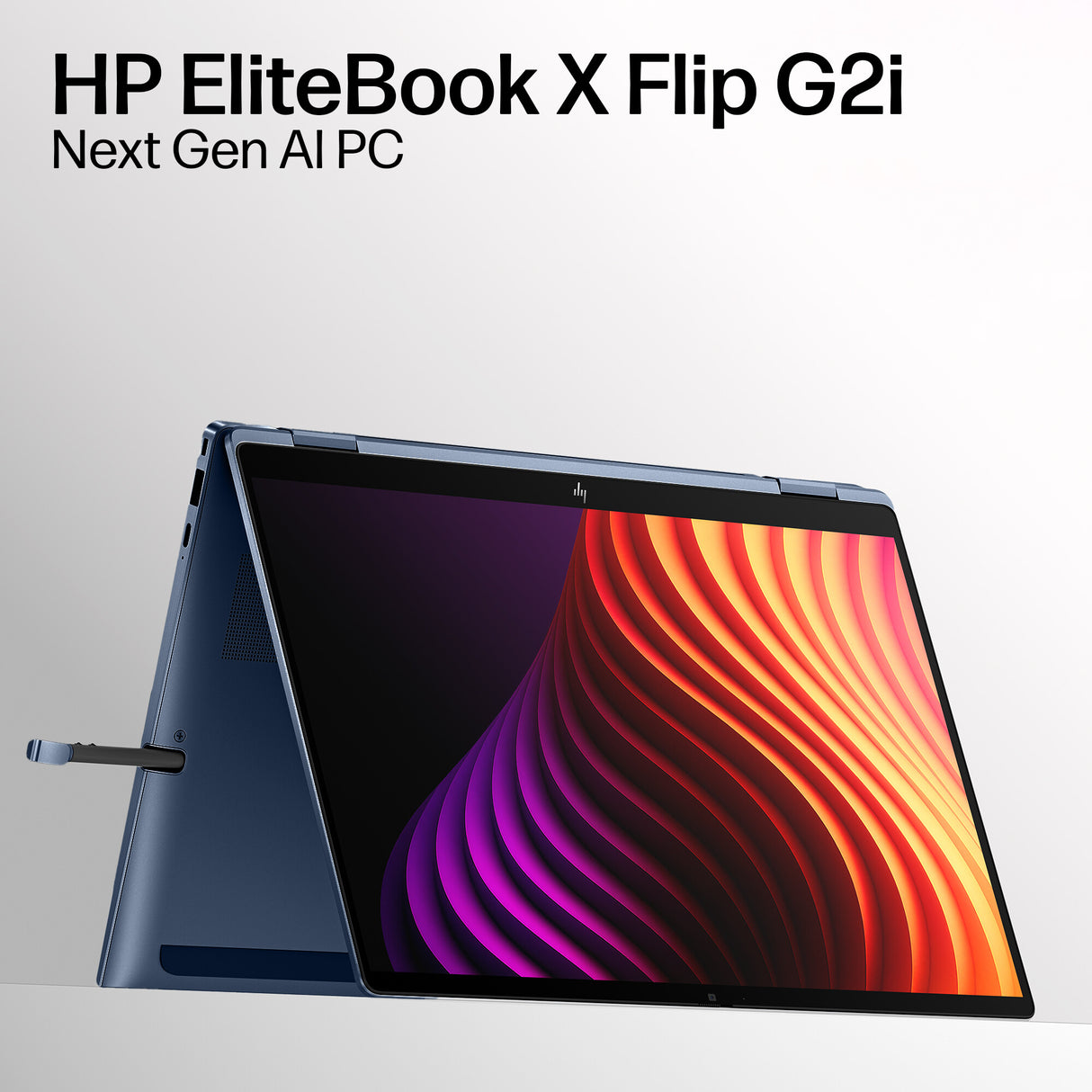 HP EliteBook X Flip G2i 14 inch Notebook Next Gen AI PC Copilot+ PC Intel Core Ultra X7 358H Hybrid (2-in-1) 35.6 cm (14") Touchscreen WUXGA 32 GB LPDDR5x-SDRAM 512 GB SSD Wi-Fi 7 (802.11be) Windows 11 Pro Blue