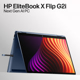 HP EliteBook X Flip G2i 14 inch Notebook Next Gen AI PC Copilot+ PC Intel Core Ultra X7 358H Hybrid (2-in-1) 35.6 cm (14") Touchscreen WUXGA 32 GB LPDDR5x-SDRAM 512 GB SSD Wi-Fi 7 (802.11be) Windows 11 Pro Blue