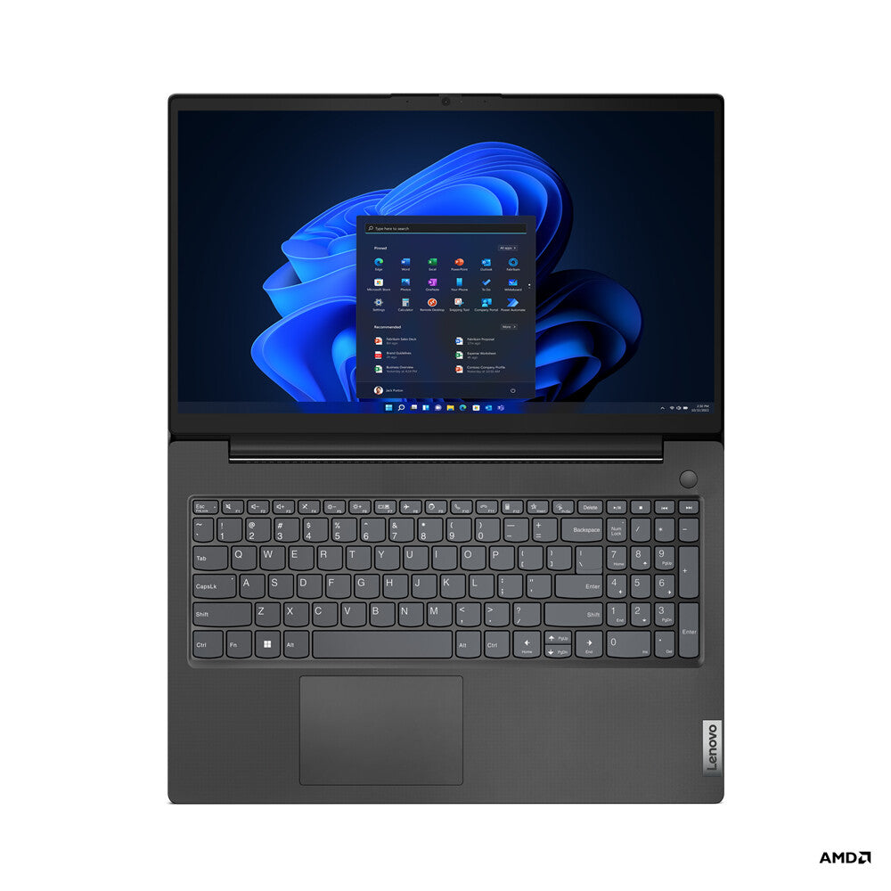 Lenovo V V15 AMD Ryzen™ 5 7520U Laptop 39.6 cm (15.6") Full HD 8 GB LPDDR5-SDRAM 512 GB SSD Wi-Fi 5 (802.11ac) Windows 11 Pro Black