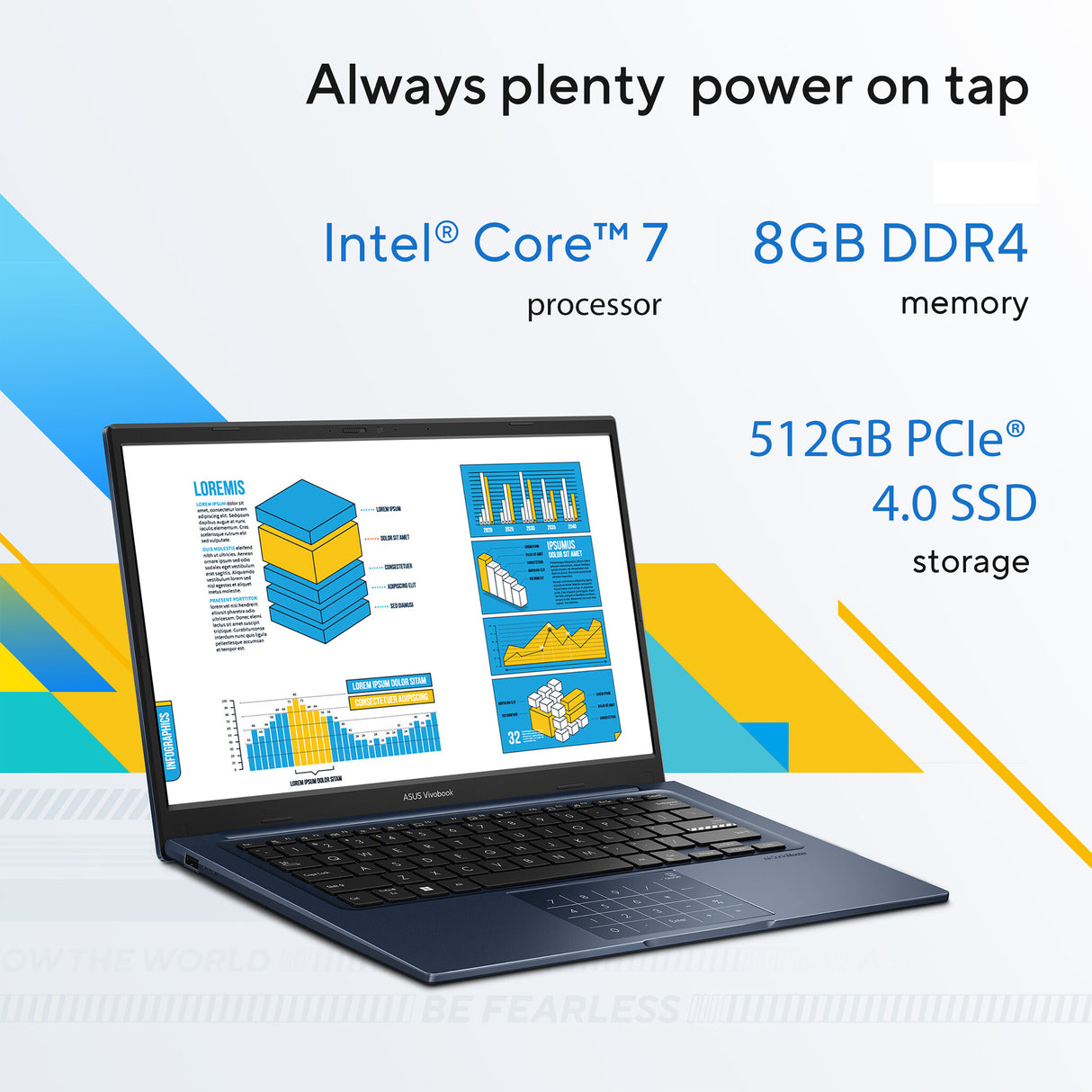 ASUS Vivobook 14 X1404VA-EB142W Intel® Core™ i7 i7-1355U Laptop 35.6 cm (14") Full HD 16 GB DDR4-SDRAM 512 GB SSD Wi-Fi 6E (802.11ax) Windows 11 Home Silver