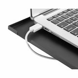 Manhattan Tripod Floor Mount for TV/Monitor/Projector/Laptop, For screens: 13" to 32", VESA compatability: 75x75 and 100x100mm - check the dimensions of the four mounting holes on back of screen to ensure it fits, Max 15kg, Height Adjustable, Black, Brack