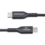 StarTech.com 3ft (1m) USB-A to USB-C Charging Cable, Charge & Sync, 3A, USB 2.0, TPE Jacket - Black USB Charging Cord
