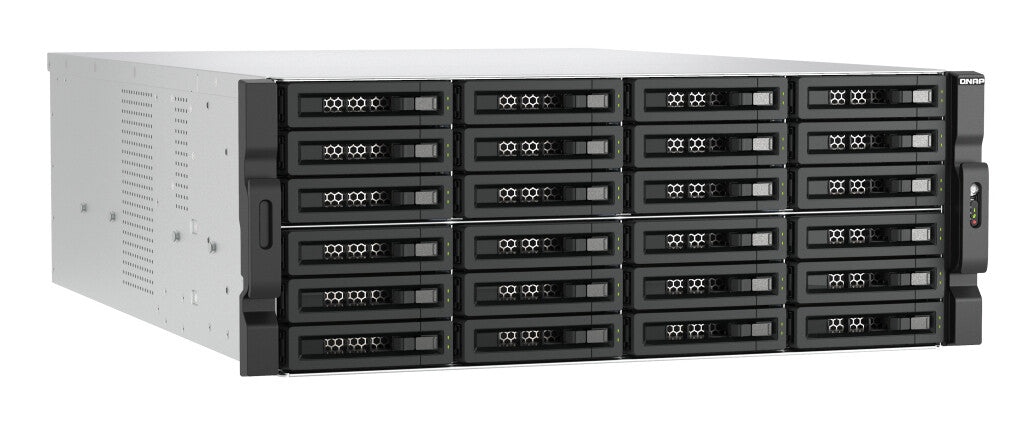QNAP TL-R2400PES-RP storage drive enclosure HDD/SSD enclosure Black, Grey 2.5/3.5"
