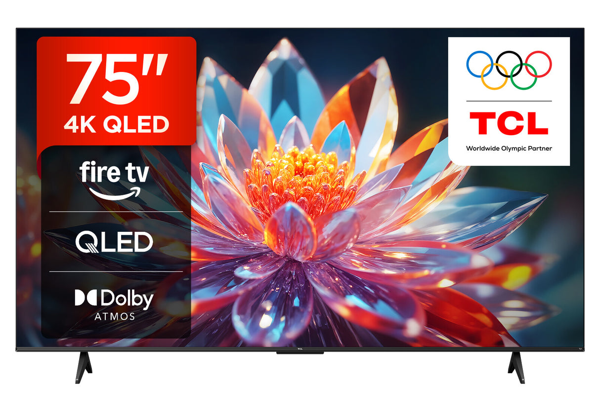 TCL T6C -UK 75 inch QLED 4K HDR 10+ Dolby Vision & Atmos Smart Fire TV