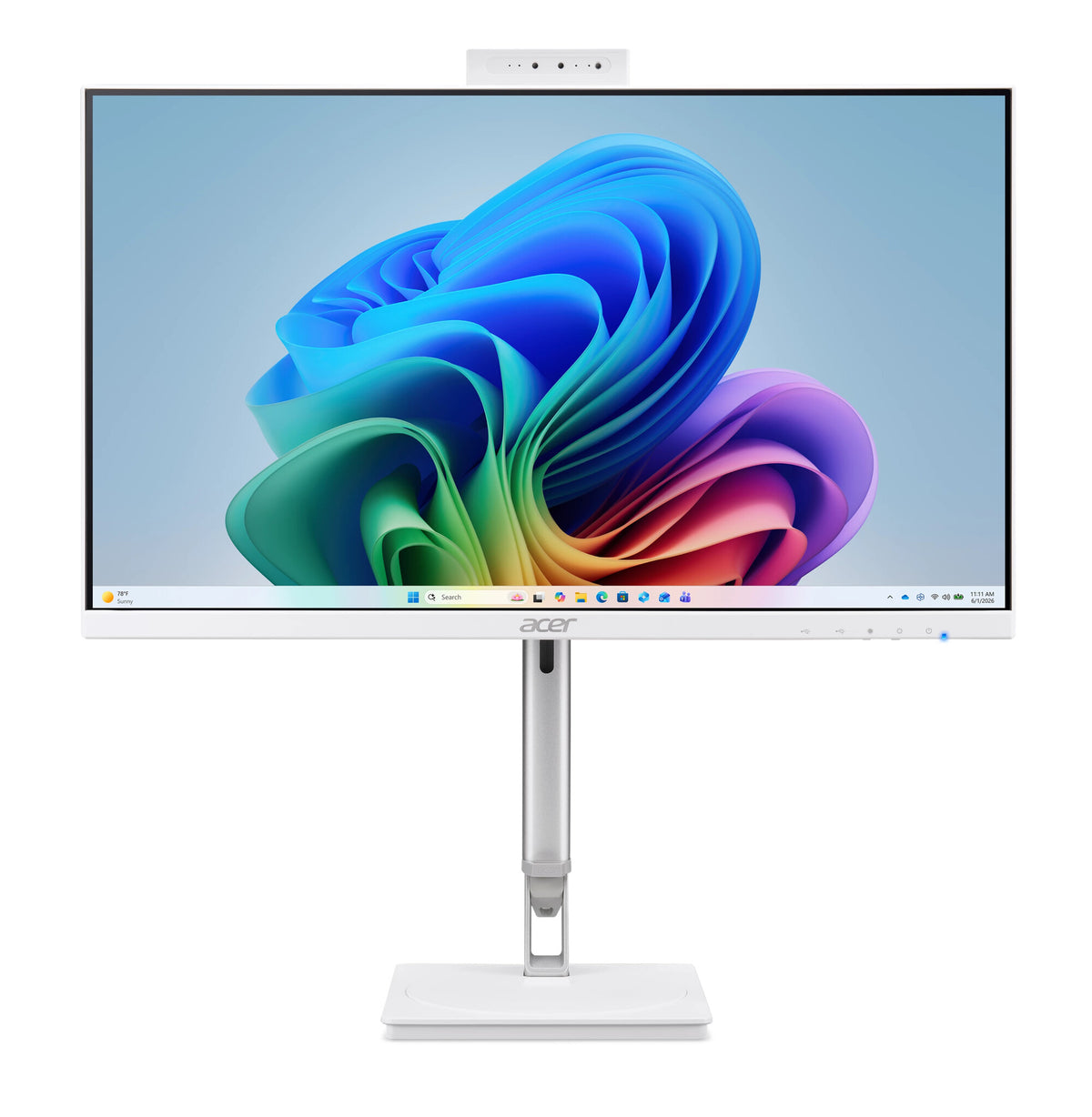 Acer Aspire C24D – 23.8" Full HD (1920×1080), Intel Core 5 320, 16GB LPDDR5, Windows 11 All‑in‑One Desktop