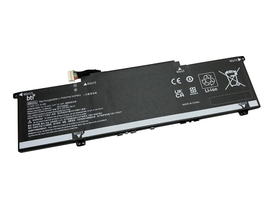 BTI HSTNN-DB9N compatible 51Wh 3-cell battery for HP ENVY 13-PAVILION 14