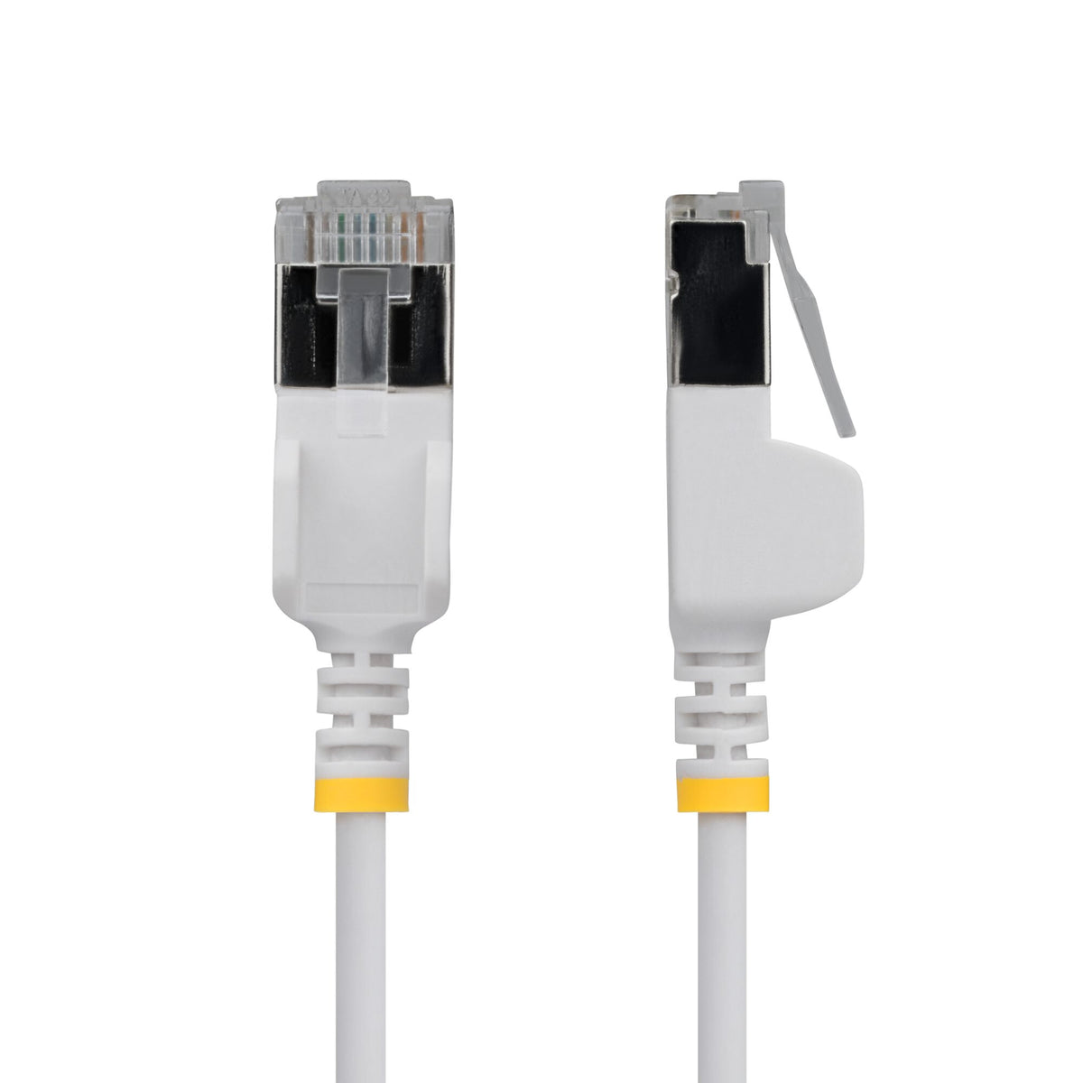 StarTech.com 1.5m White Ultra Slim Cat6A Ethernet Cable, Snagless, FTP, Pure Bare Copper Wire, 34AWG Slim RJ45 Network Patch Cord, Individually Tested