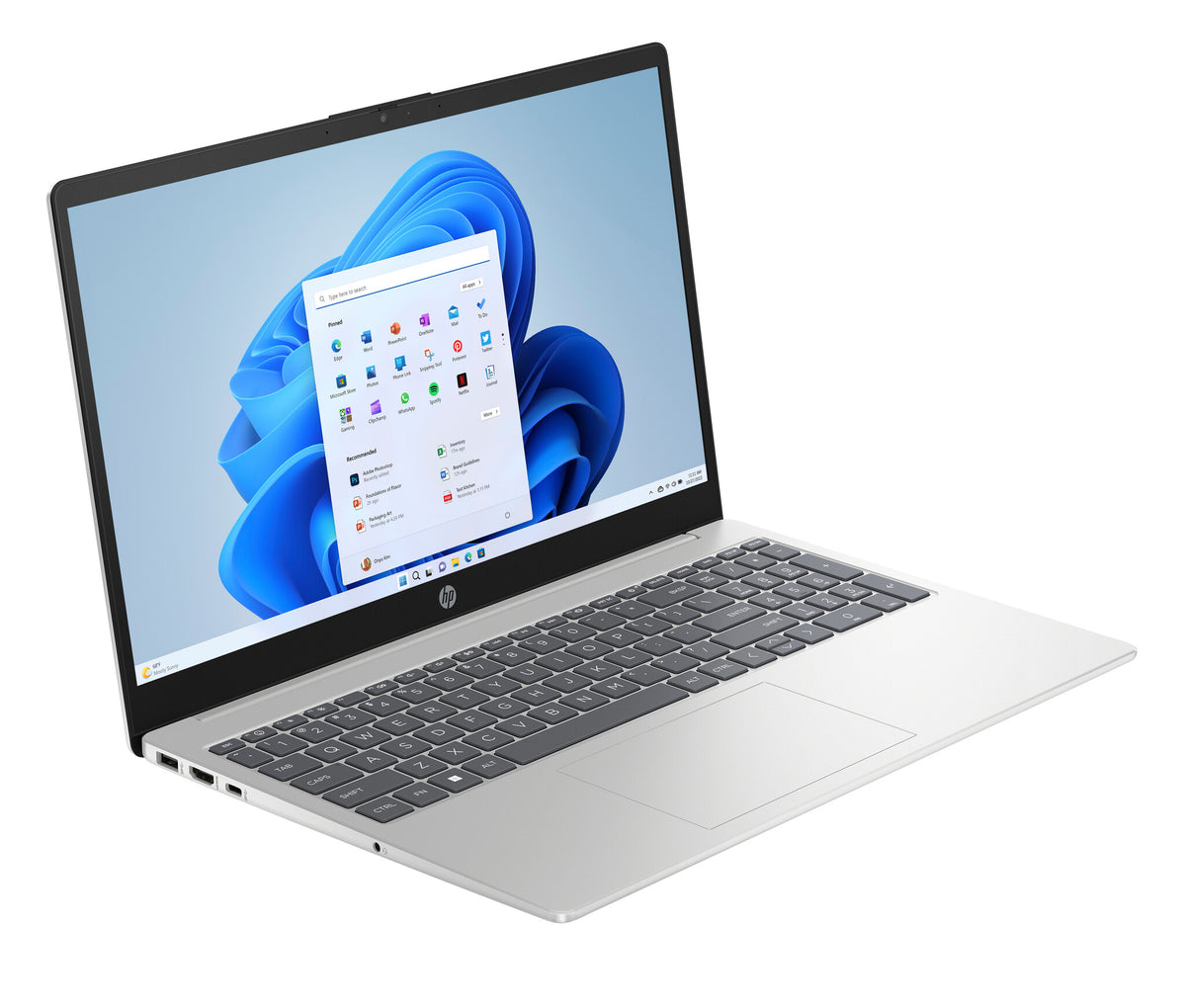 HP 15-FD0032NA I3-1315U 8GB 512GB W11H Laptop 39.6 cm (15.6") Full HD DDR4-SDRAM SSD Wi-Fi 6 (802.11ax) Windows 11 Home Silver