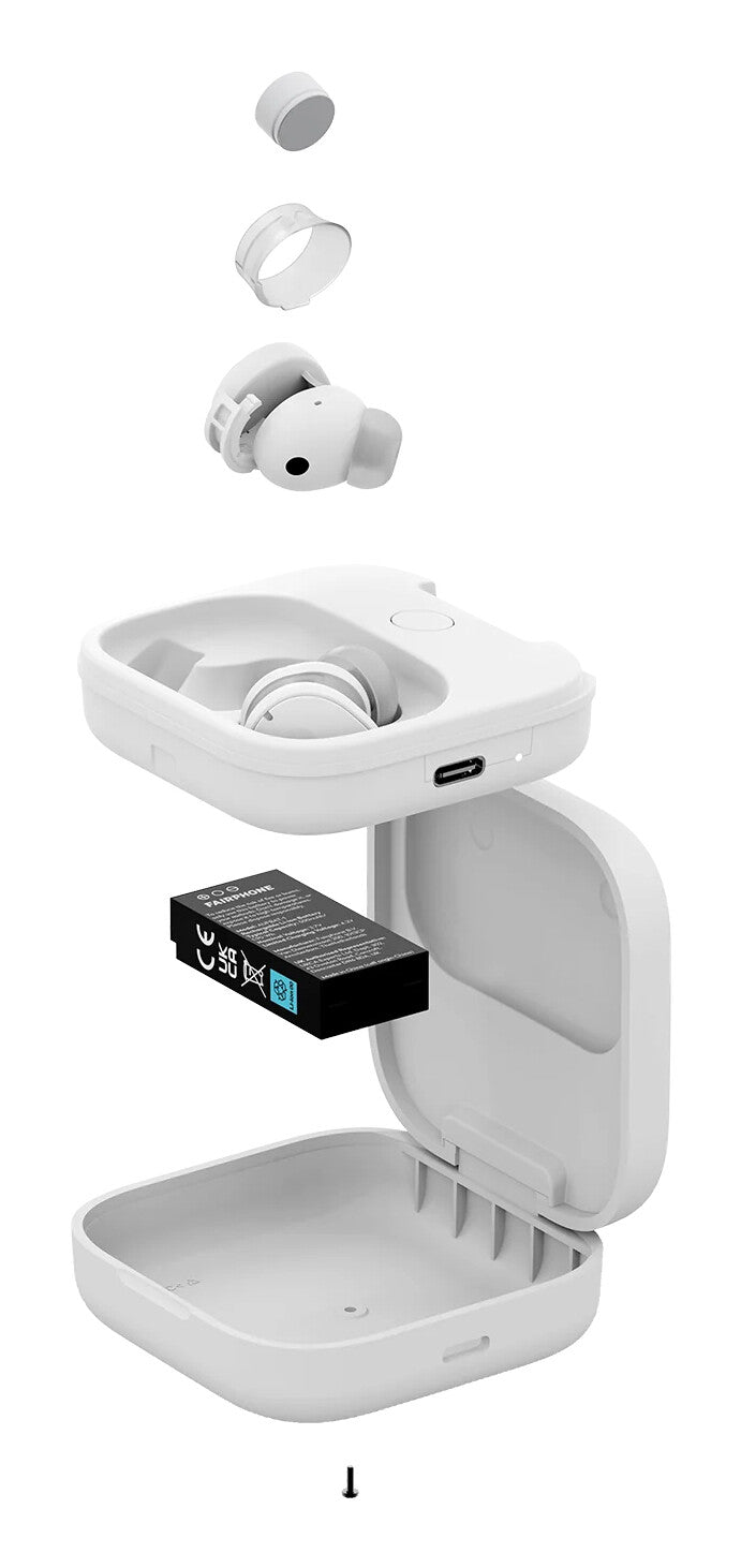 Fairphone Fairbuds Headset True Wireless Stereo (TWS) In-ear Calls/Music USB Type-C Bluetooth White