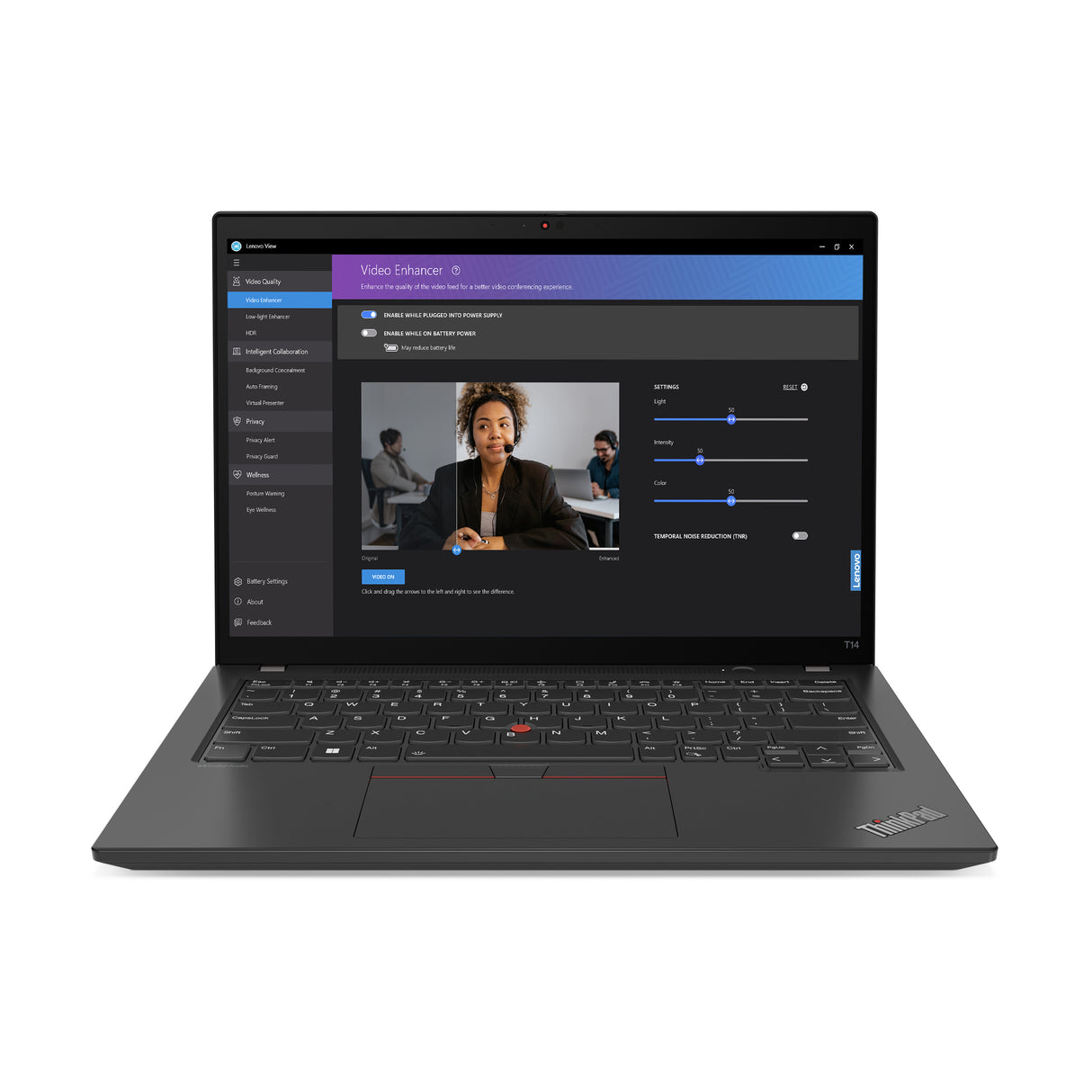 Lenovo ThinkPad T14 Gen 4 (AMD) AMD Ryzen™ 7 PRO 7840U Laptop 35.6 cm (14") WUXGA 16 GB LPDDR5x-SDRAM 512 GB SSD Wi-Fi 6E (802.11ax) Windows 11 Pro UK English Black