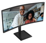 AOC E4 CU34E4CV computer monitor 86.4 cm (34") 3440 x 1440 pixels UltraWide Quad HD LCD Black