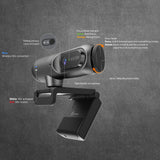j5create JVU302 2K AI-Powered Webcam with Auto-Focus