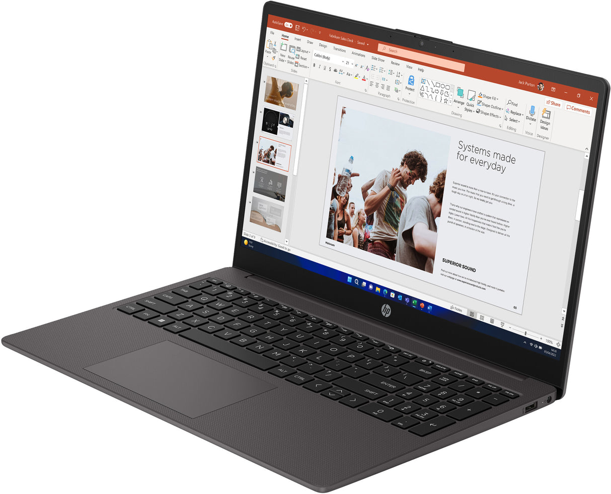 HP 250 G10 Intel® Core™ i5 i5-1334U Laptop 39.6 cm (15.6") Full HD 16 GB DDR4-SDRAM 512 GB SSD Wi-Fi 6 (802.11ax) Windows 11 Home Silver