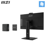 MSI Pro MP275QPDG 27 Inch Monitor, QHD (2560 x 1440), 100Hz, IPS, 1ms, 2x HDMI 2.0b, 1x DP 1.2a input, 1x DP 1.2a output, 1x Type-C (DP alt.) w/ 98W PD, 1x LAN, 4xUSB 5Gbps Type-A, 1x USB 5Gbps Type-B, Built-in Speakers, Webcam, Daisy Chain, HDR Ready, An