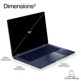 HP EliteBook X G2i 14 inch Notebook Next Gen AI PC Wolf Pro Security Edition Copilot+ PC Intel Core Ultra 5 325 Laptop 35.6 cm (14") 3K 32 GB LPDDR5x-SDRAM 512 GB SSD Wi-Fi 7 (802.11be) Windows 11 Pro Blue