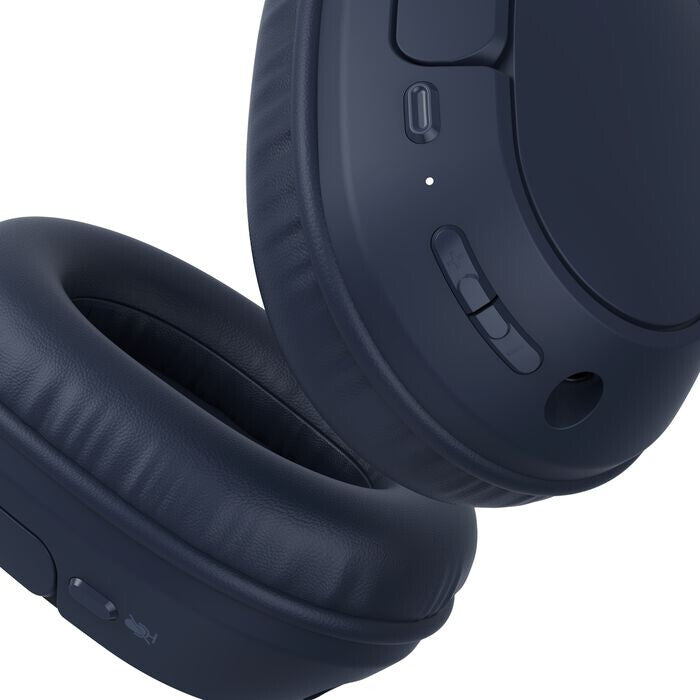 Belkin AUD009HQBL headphones/headset Wireless Head-band Calls/Music USB Type-C Bluetooth Blue