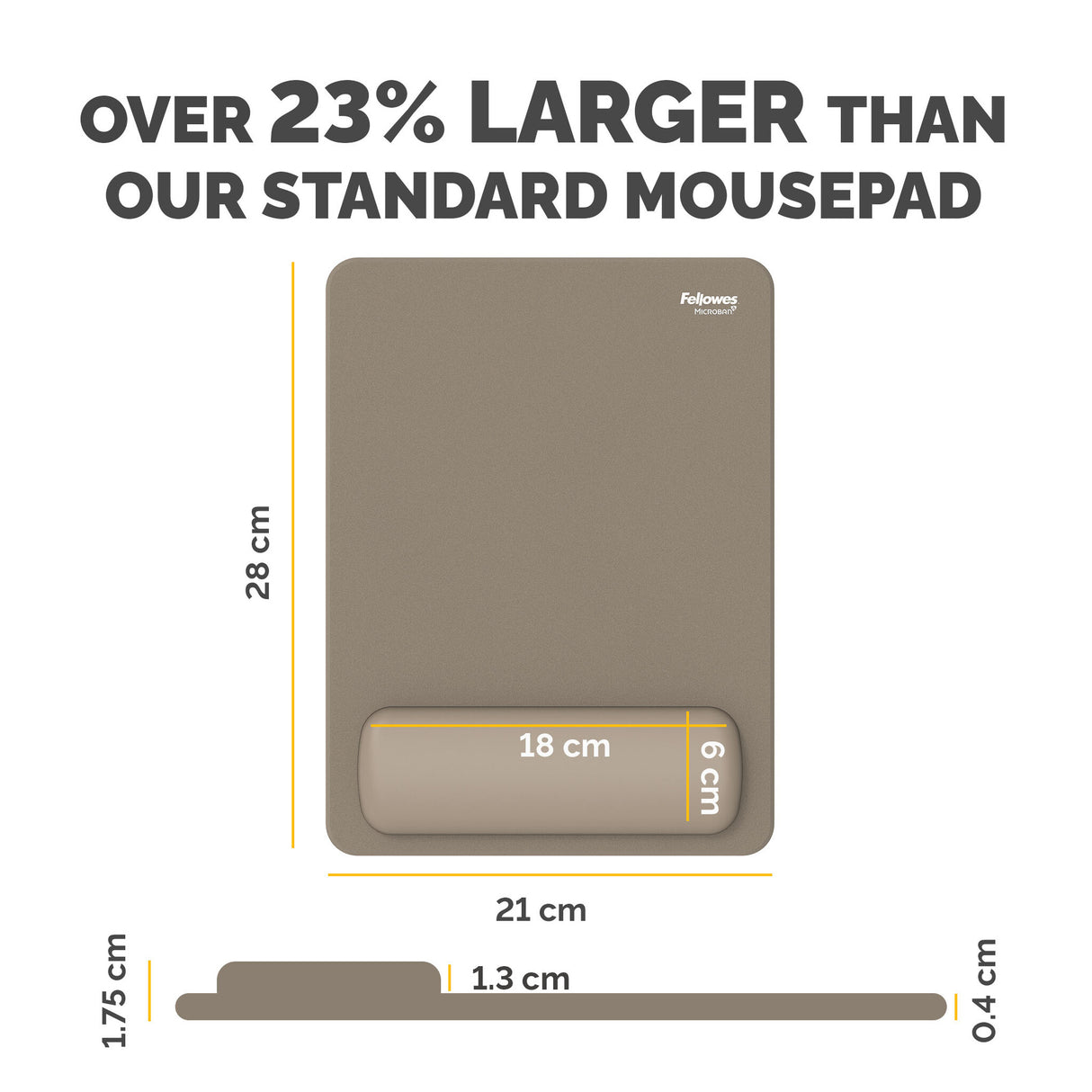 Fellowes Breyta 100142564 mouse pad Sand