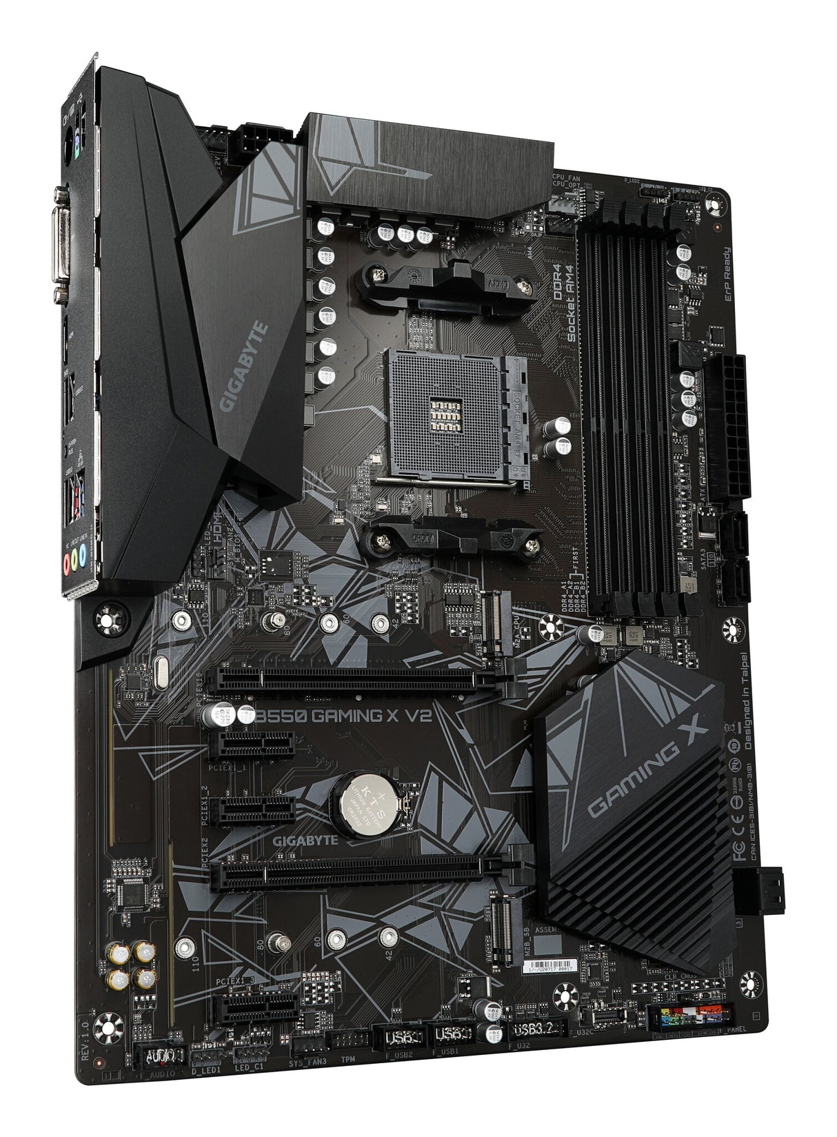 Carte mère Gigabyte B550 GAMING X AMD Socket AM4 ATX DVI/HDMI double M.2 USB 3.2 Gen2