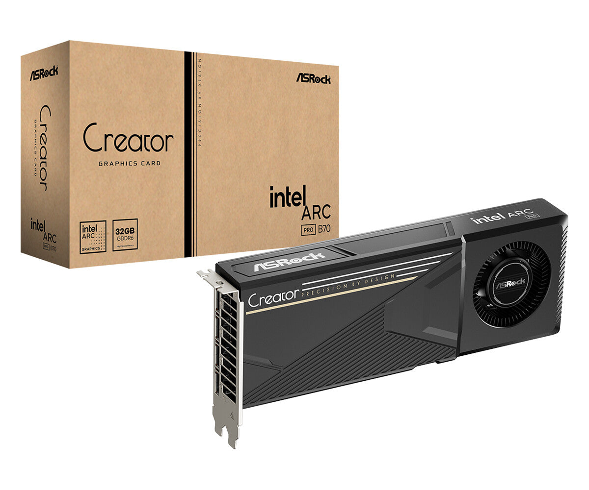 Asrock 90-GA6GZZ-00UANF graphics card Intel Arc Pro B70 32 GB GDDR6