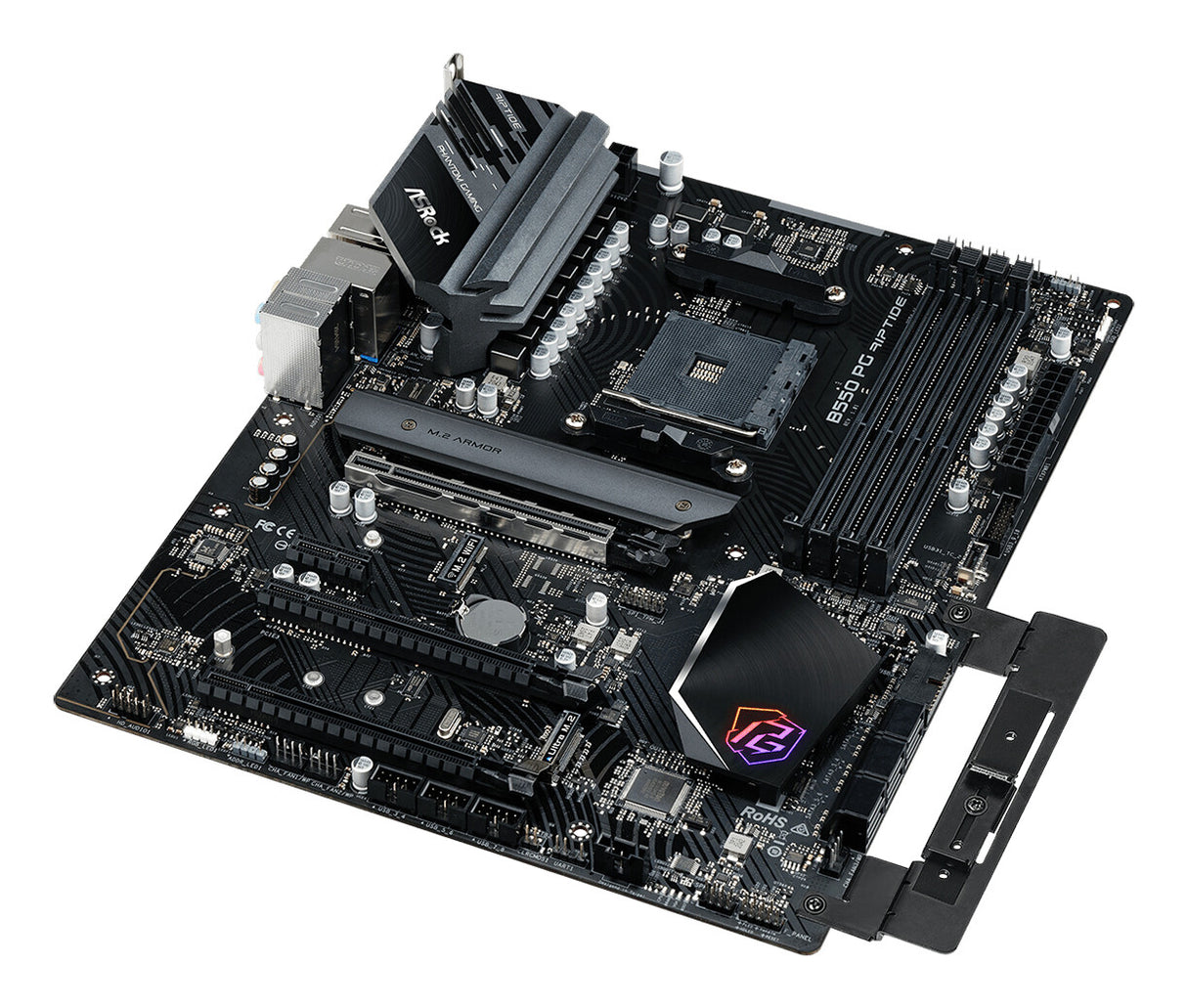Asrock B550 PHANTOM GAMING RIPTIDE, AMD B550, AM4, ATX, 4 DDR4, HDMI, XFire, 2,5 GB LAN, RGB, 2x M.2