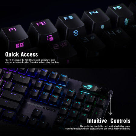 ASUS ROG Strix Scope II X keyboard Gaming USB Black