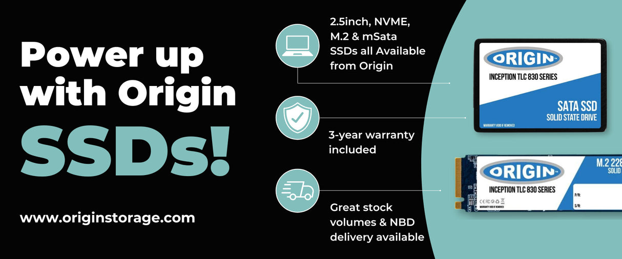 Origin Storage Inception External SSD 2TB NVMe M.2 3D TLC 80mm with C-C & C-A Cable