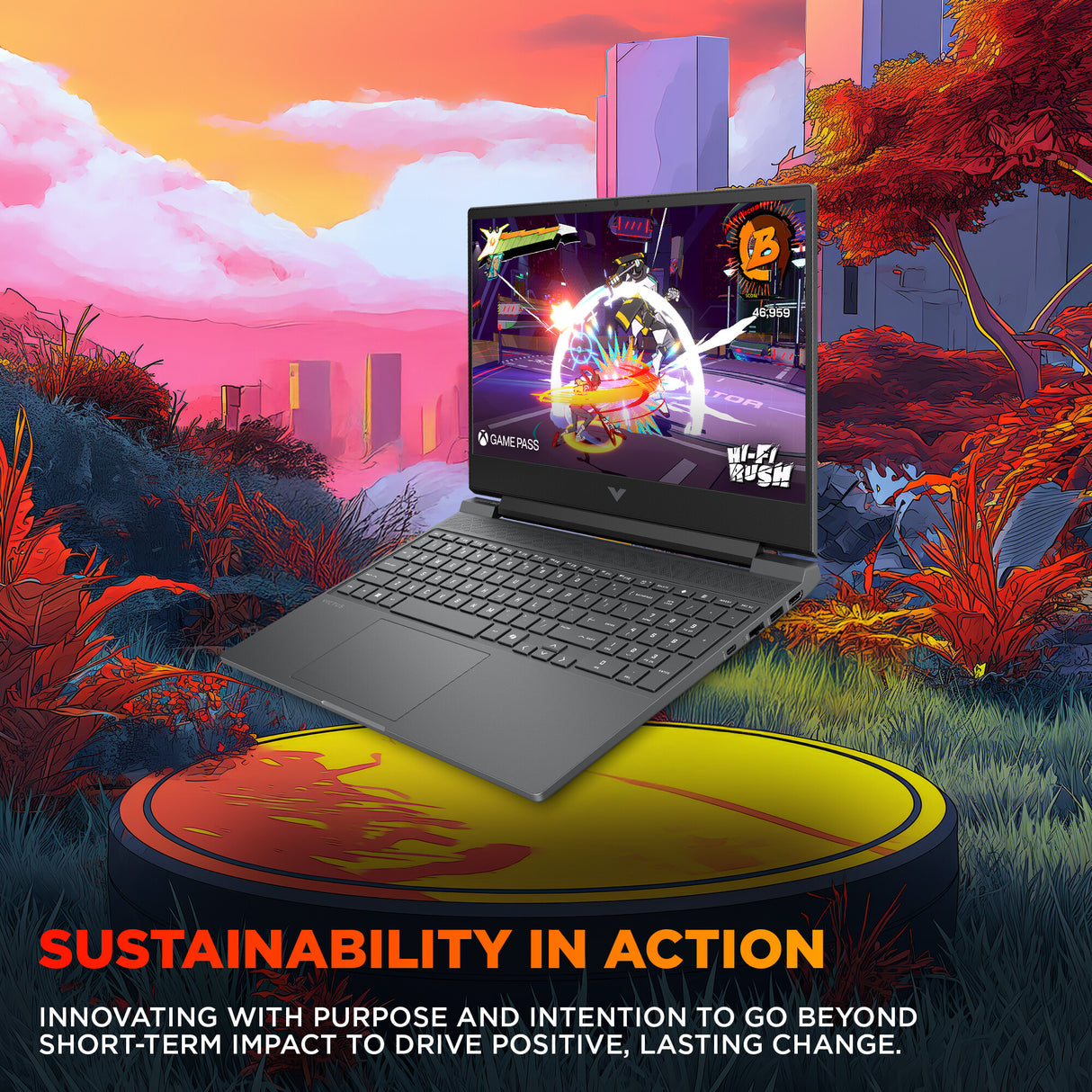 HP Victus Gaming 15-fb3004na AMD Ryzen™ 5 240 Laptop 39.6 cm (15.6") Full HD 16 GB DDR5-SDRAM 1 TB SSD NVIDIA GeForce RTX 5050 Wi-Fi 6 (802.11ax) Windows 11 Home AI PC Black