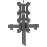 Manhattan Triple Desk Mount for TV & Monitors, For screens: 10" to 27", Clamp Assembly, VESA compatability: 75x75 and 100x100mm - check the dimensions of the four mounting holes on back of screen to ensure it fits, Max 7kg (each), Black, Bracket, Lifetime