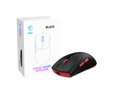 MSI Forge Gm340 Wireless Black mouse Gaming Ambidextrous RF Wireless + Bluetooth Optical 12000 DPI