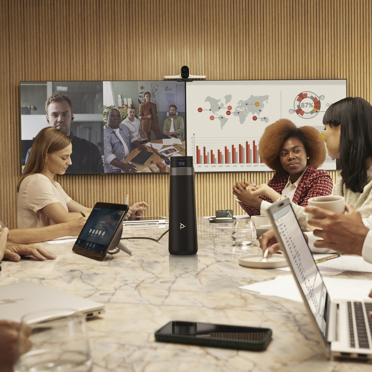 HP Poly Studio G62 Video Conferencing System With Mounting Plate Kit