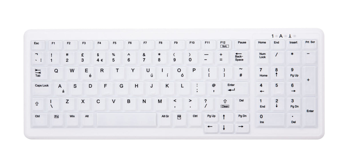 CHERRY AK-C7000 keyboard Medical RF Wireless + USB QWERTY UK English White