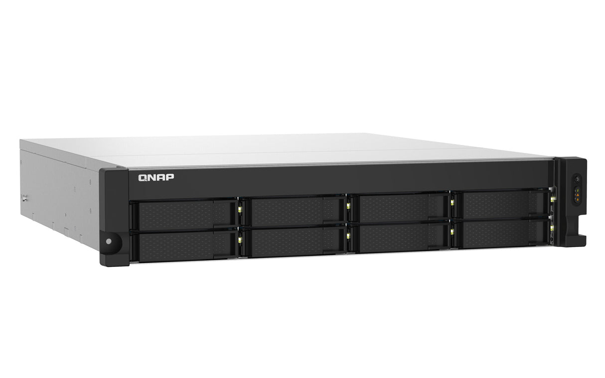 QNAP TS-832PXU NAS Rack (2U) Ethernet LAN Aluminium, Black AL324