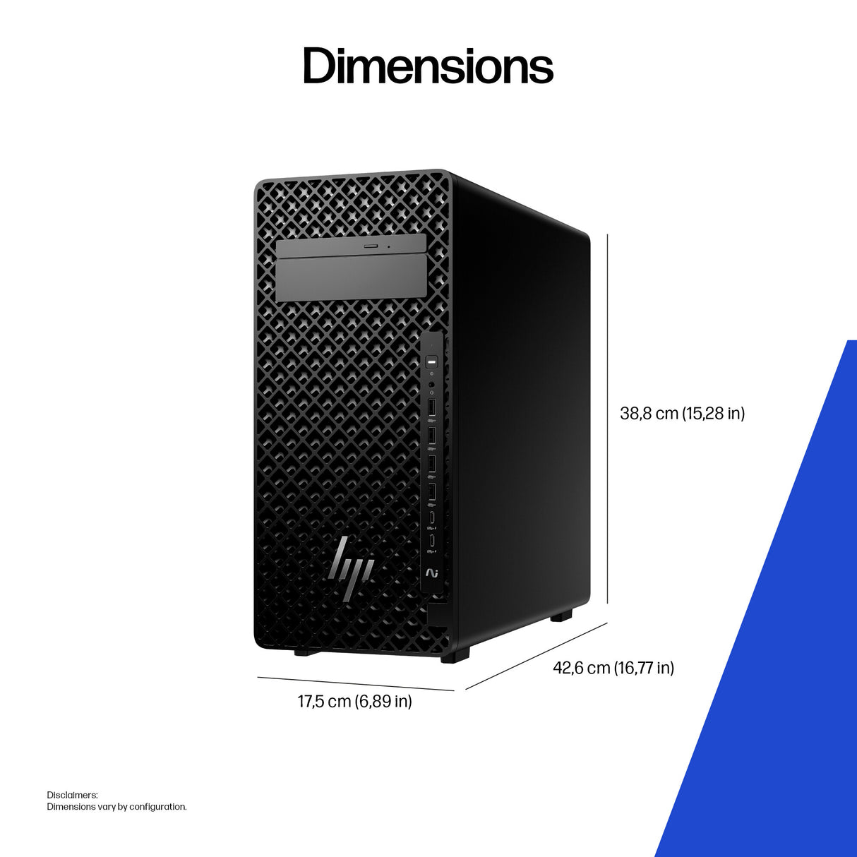 HP Z2 Tower G1i Intel Core Ultra 7 270K Plus 48 GB DDR5-SDRAM 1 TB SSD NVIDIA RTX Pro 2000 Blackwell Windows 11 Pro Workstation AI Workstation, AI PC Black