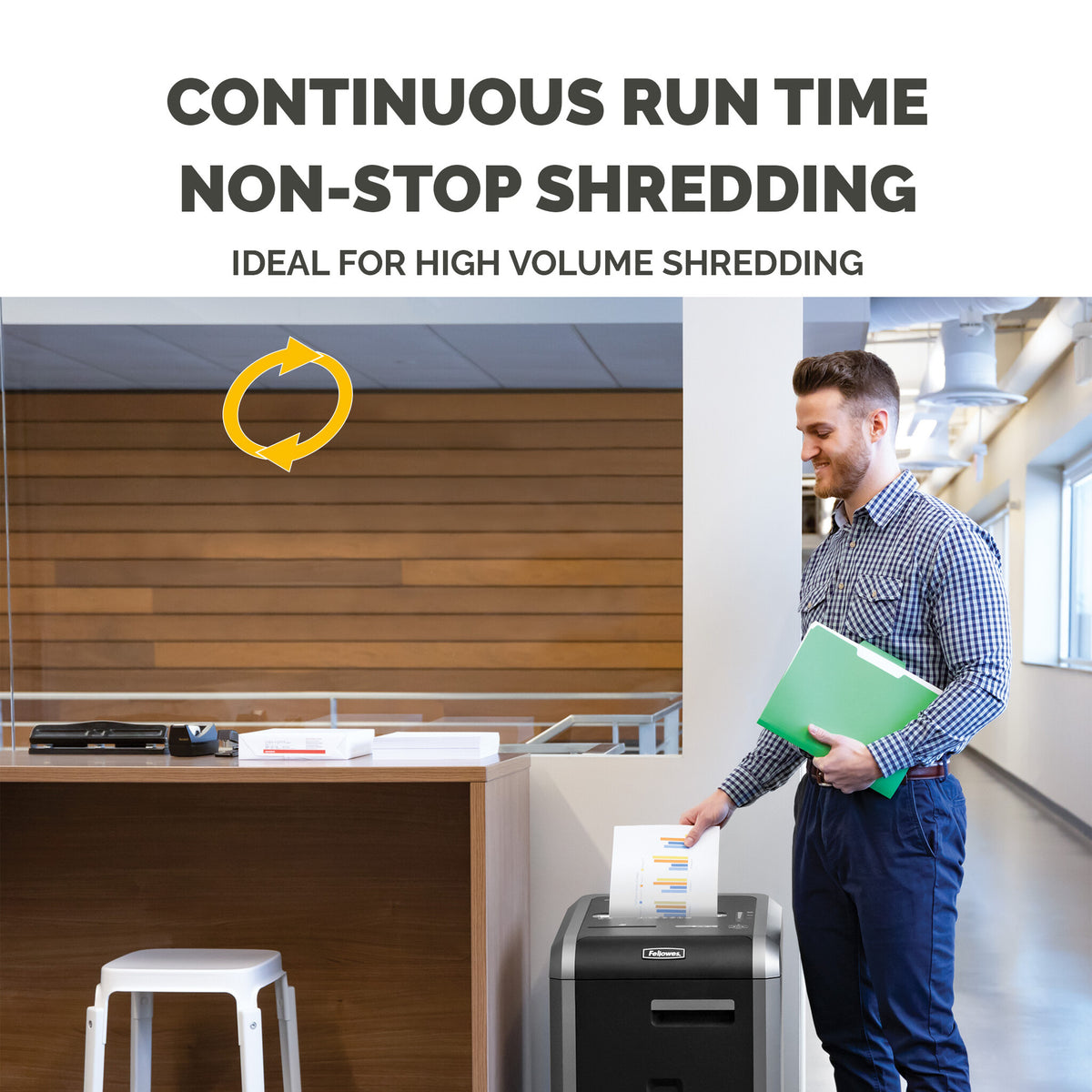 Fellowes Powershred 225Ci - Shredder - cross-cut - 4 x 38 mm - P-4