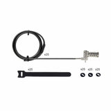 StarTech.com 25-Pack Universal Laptop Lock 6.6ft (2m), Serialized Security Cable for Notebook, Compatible With Noble Wedge®/Nano/K-Slot, Keyless Combination Cable - TAA