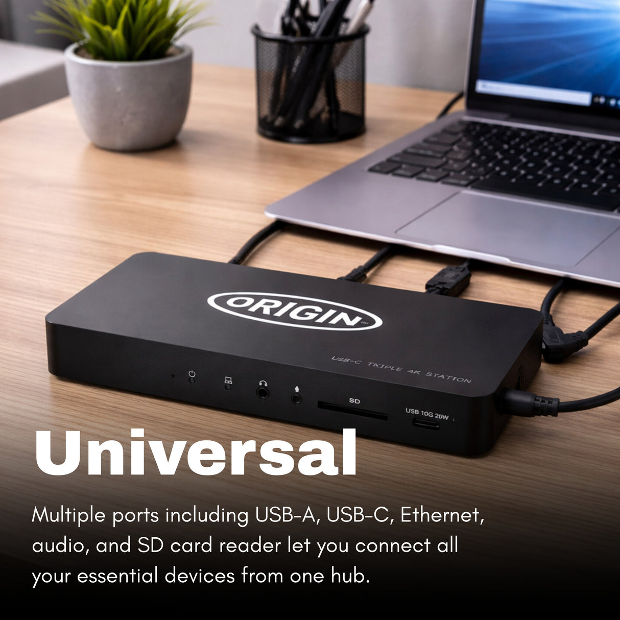 Origin Storage Docking Station USB-C/A Triple 4K