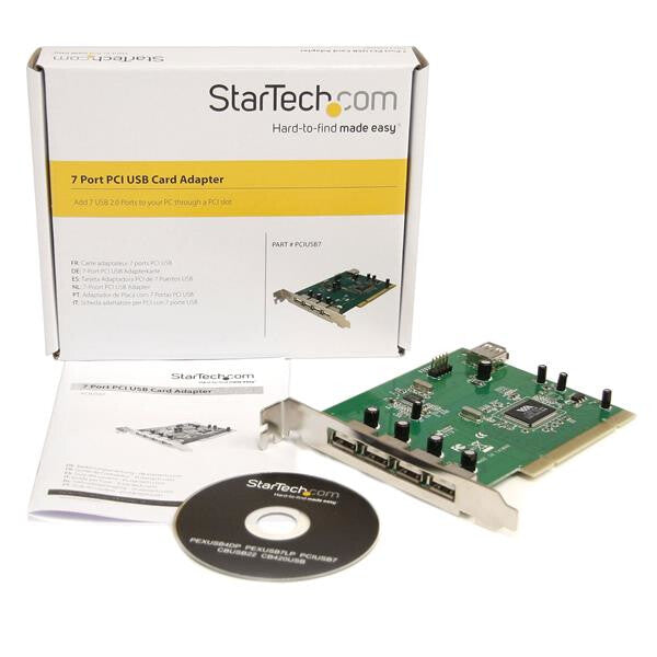 StarTech.com 7 Port PCI USB Card Adapter