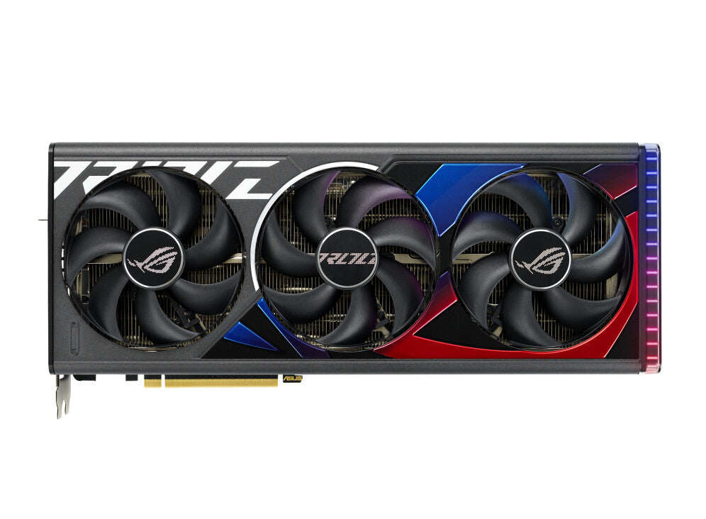 Asus ROG STRIX RTX4090 OC, PCIe4, 24GB DDR6X, 2 HDMI, 3 DP, reloj de 2640MHz, overclockeado, iluminación RGB