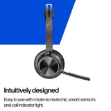 HP Poly Voyager Focus 2 USB-C-C Headset +USB-C/A Adapter +Charging Stand