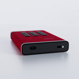 iStorage diskAshur³ HDD 1TB Red | Secure Portable Hard Drive | FIPS 140-3 Level 3 Complaint |Common Criteria EAL 5+ | PIN protected | AES-XTS 256-bit hardware encryption | GDPR, TAA Compliant | Dust/Water Resistant |