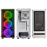 Kolink OBSERVATORY WHITE Midi Tower Black, White