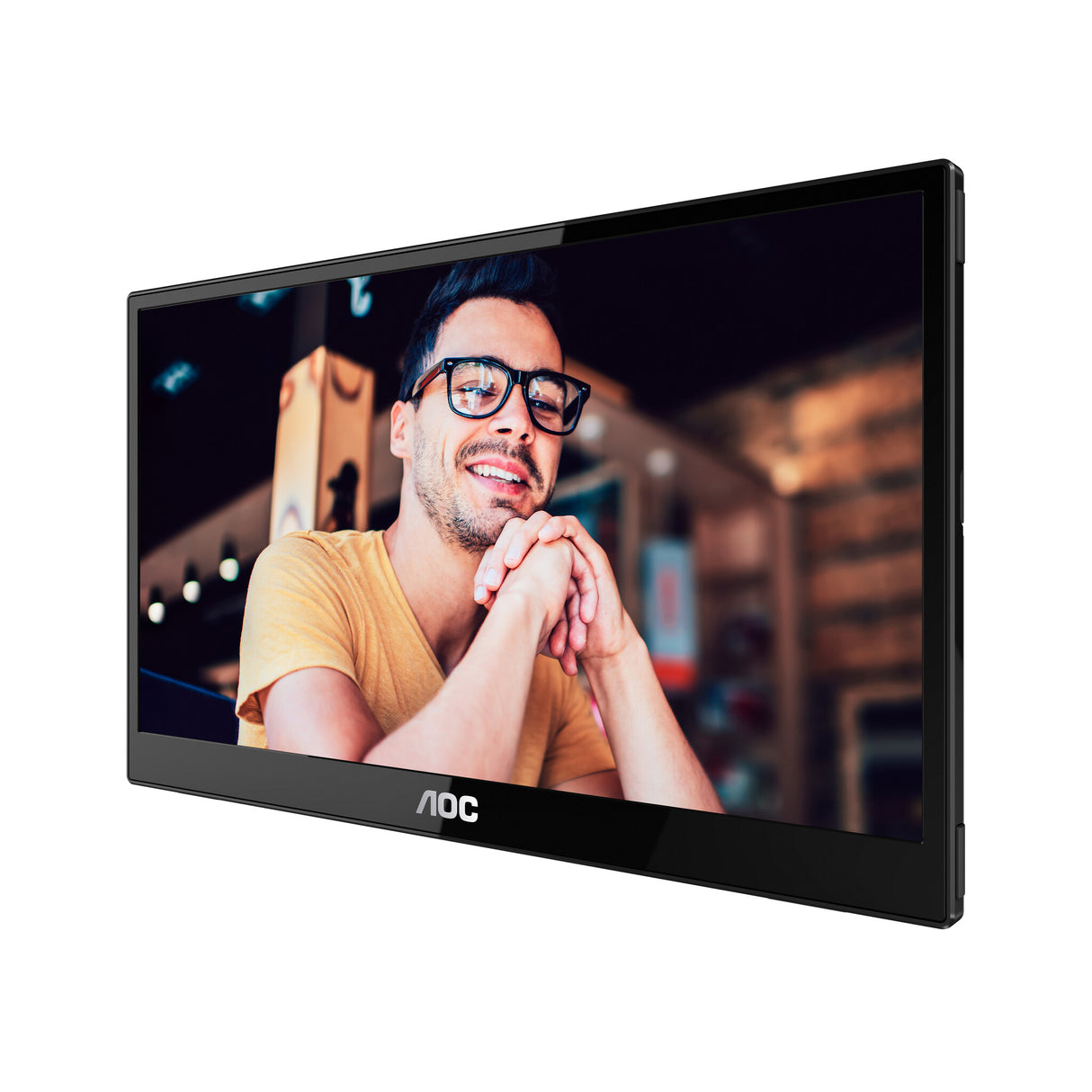 AOC 16T3EA portable TV/monitor Black 39.6 cm (15.6") 1920 x 1080 pixels