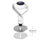 j5create JVCU360 360° All Around Webcam, 1080p Video Capture Resolution, White and Black