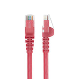 StarTech.com 2m Red Cat6 Ethernet Cable, Snagless, 100W PoE, UTP, 24AWG Pure Bare Copper Wire, RJ45 Network Patch Cord w/Strain Reliefs, Individually Tested