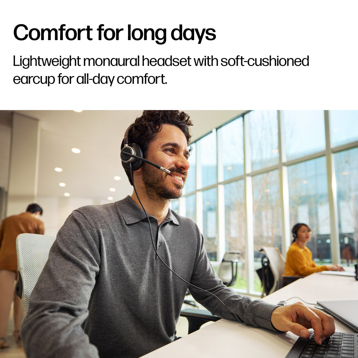 HP Poly Mission 625 Stereo USB Wired Headset (Bulk)