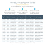 StarTech.com Monitor Privacy Screen for 24 inch PC Display - Computer Screen Security Filter - Blue Light Reducing Screen Protector Film - 16:9 Widescreen - Matte/Glossy - +/-30 Degree