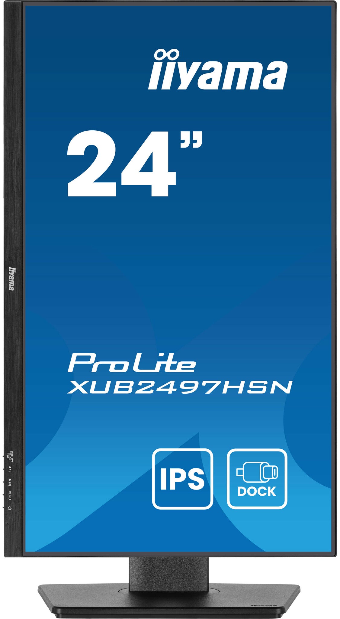 iiyama ProLite 24" IPS technology panel with USB-C dock and RJ45 (LAN)