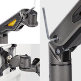 StarTech.com Desk Mount Monitor Arm, Up To 32" Display, Max 22lb/10kg, VESA 75x75/100x100, C-Clamp, Fully Articulating, Mechanical Spring, TAA-compliant