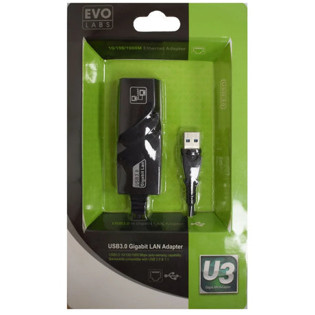 Evo Labs USB 3.0 to Gigabit Ethernet Adapter - Networking